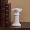 Talos Vintage Roman Column Candle Holder, Greek Resin Statue, Mini Pillar Candlestick Stand for Dinner Wedding Centerpiece