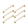 Strong Zinc Drawer Pulls with Heavy Duty Construction 6pcs for Longevity in Kitchens & Bedrooms High Use Zones