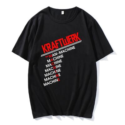 Μπλουζάκι με στάμπα Kraftwerk Μουσικό Συγκρότημα Καλοκαιρινό Κοντομάνικο Βαμβακερά Μπλουζάκια για Άνδρες Unisex Streetwear Μόδα Casual Γραφικό Μπλουζάκι