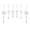 Acrylic Snowflake String 6-piece Set, Ice Column Snowflake Pendant, Christmas Tree Decoration Pendant