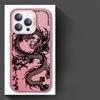 Phone Case for iPhone 17 Air 11 12 13 Pro Max 14 15 16 Plus 16e Soft Shell Fashion Totem Dragon