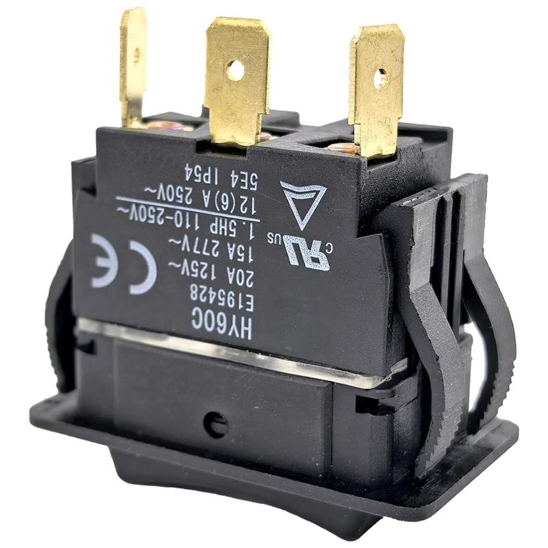 A25F-HY60C 3-Pin Rocker Switch 2-Pack Heavy-Duty For Industrial For Motor Equipment Ship Type Mechanical Systems