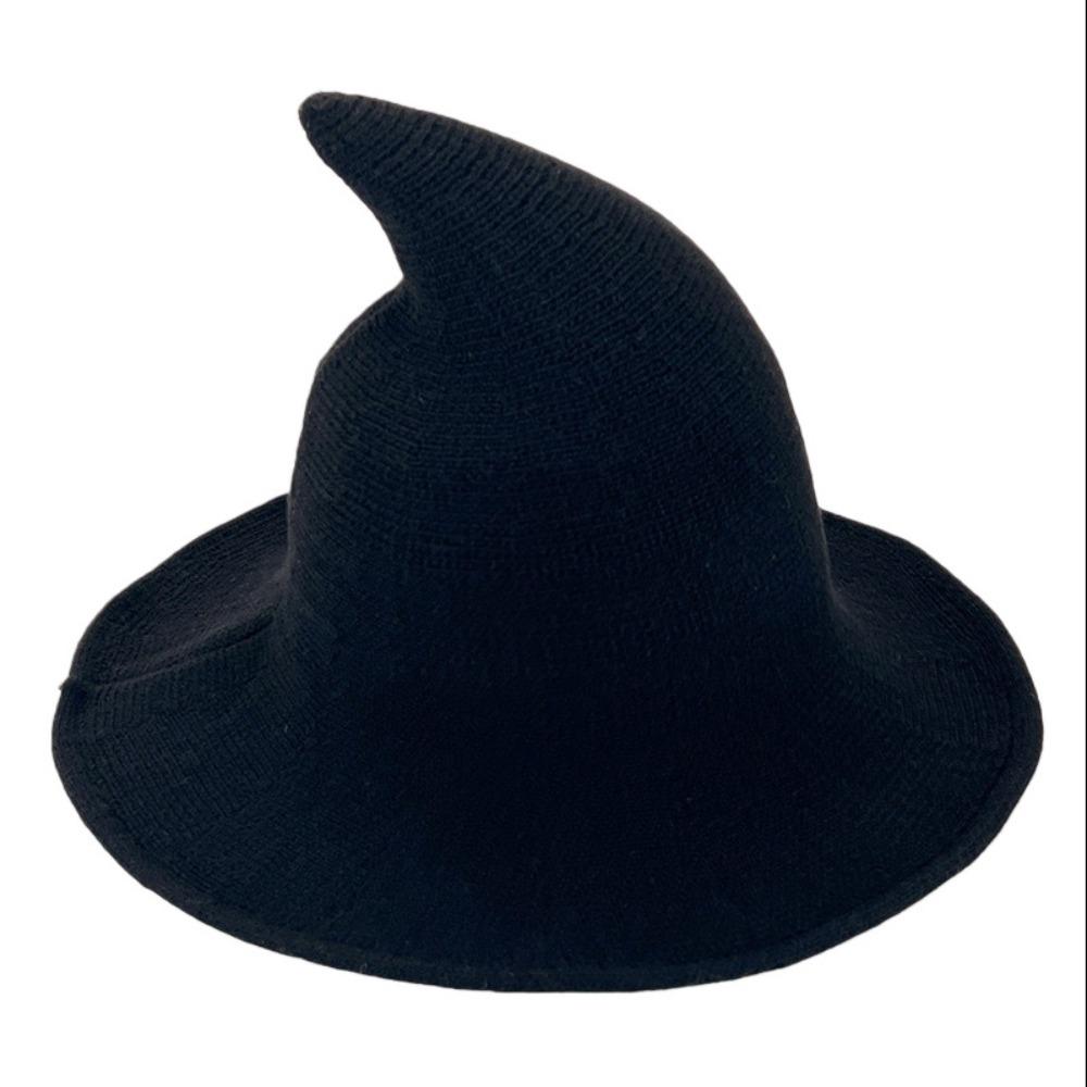 Solid Color Halloween Witch Hat High Quality Costume Hat Fashionable Magical Hat For Women