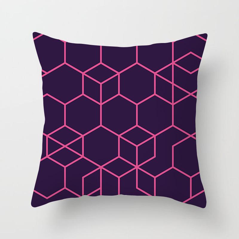 Ins Nordic Style Home Soft Decoration Gold Sofa Pillowcase Digital Printing Office Cushion Cover Pillowcase