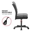 Adjustable Swivel Computer Desk Chair with Lumbar Support Office Decor Furniture