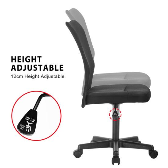 Adjustable Swivel Computer Desk Chair with Lumbar Support Office Decor Furniture