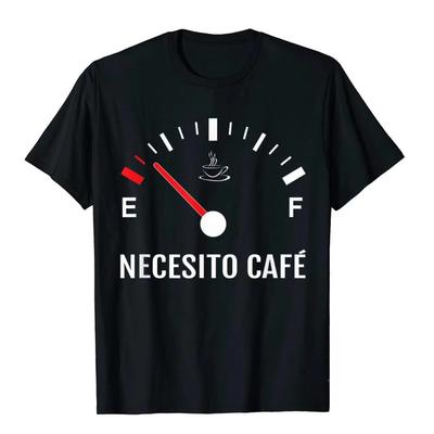 Lustiges Ich Brauche Kaffee Necesito Cafe Spanisch Koffein Liebhaber T-Shirt Brandneu Gruppen Oberteile T-Shirts Top T-Shirts für Männer Camisetas