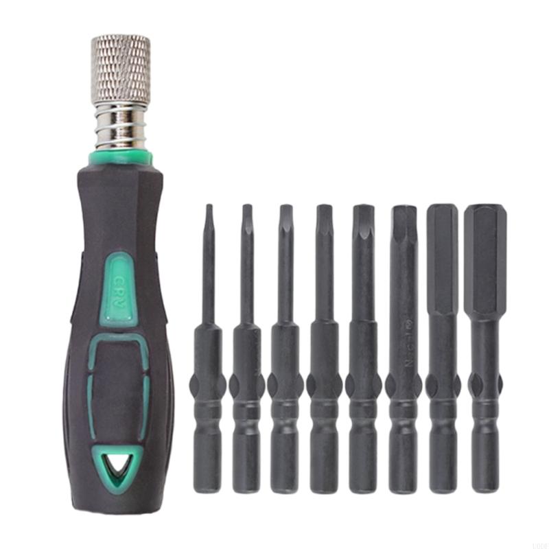 

60mm Alloy Steel Screwdriver Bit Set With Handle For Electric Tool Star Crosses Hexagonal Slotted Heads