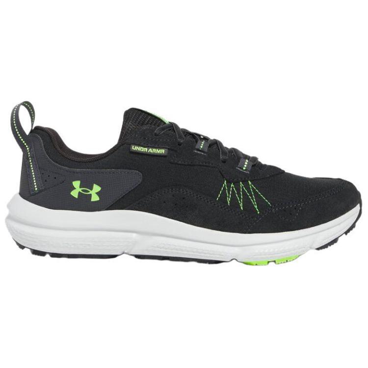 Under Armour Charged Verssert 2 Black Hyper Green Men Sneakers Anthracite 3027178-004