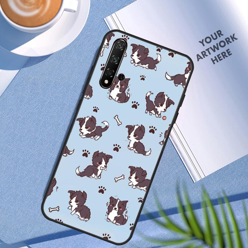 Border Collie Dog For Huawei Nova Y90 Y60 Y70 Y91 Y61 Y72 Y73 3i 7i 8i 11 12i 9 10 SE P20 P30 Pro P40 Lite Case