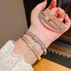 Light Luxury Alphabet Bracelet Copper Plated For Women Fashion Casual Jewelry