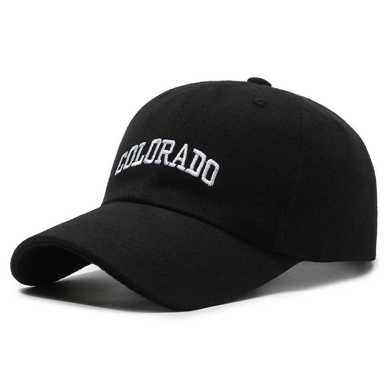 Korean hat women's large head circumference embroiderletter brushed baseball cap k-styleeasiest for match face small peaked cap