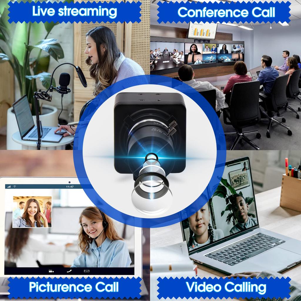ELP 260fps Optical Zoom 2MP Variable Focus CMOS 1080p 60fps Compatible with Raspberry 720p 120fps USB PC External Zoom 10x Variable Webcam Webcam,