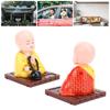 Solar Kleine Mönchsfigur Lustiges Nickendes Lichtsensor Energiesparend Solar Kleine Mönchsornament für H