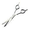 5-Piece Hair Cutting Shears Set - Personalized Barber Scissors for Bangs, Serrated & Straight Shears
