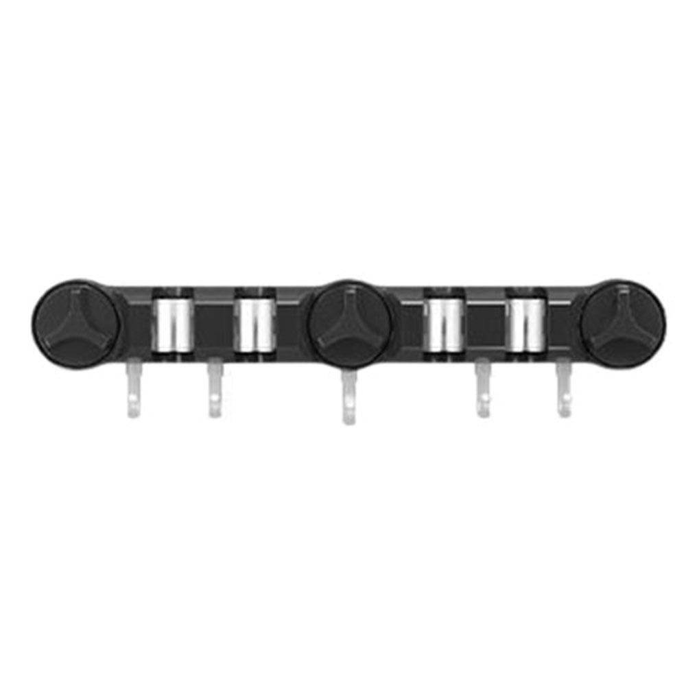 4 Position Suction Cup Mop Holder 5 Hooks Mop Hanging Rack Stable Wall-Mounted Mop Clip  Kitchen