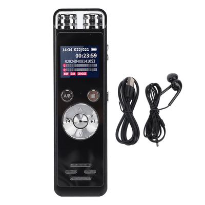 Enregistreur vocal numérique avec réduction du bruit 3072 Kpbs Lecteur MP3 portable Enregistreur vocal avec fonction intégrée