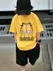 Nermal Garfield Short Sleeve T Shirt Children Summer Cute Crewneck Street Ages 3-14