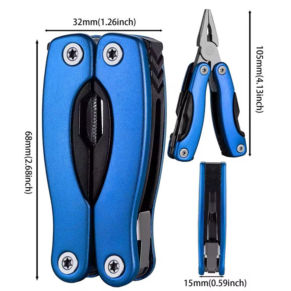 Přenosné kapesní víceúčelové kleště, odizolovací nástroj, skládací nůž, multi-tool pro venkovní kempování, skládací multifunkční ruční nářadí