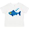 Inktastic Fishing Blue Fish Toddler Kids Boys T-Shirt Cute Animals Hobbies Pets Child Kid