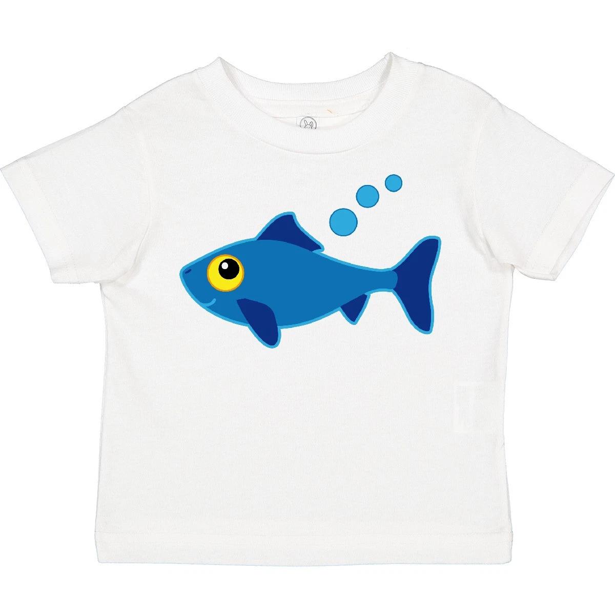 

Inktastic Fishing Blue Fish Toddler kids boys T-Shirt Cute Animals Hobbies Pets Child Kid 100