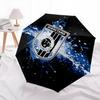 Club Deportivo Guadalajara (Chivas)  pattern, automatic folding umbrella, portable and foldable design, 8 ribs, a Christmas or birthday gift.