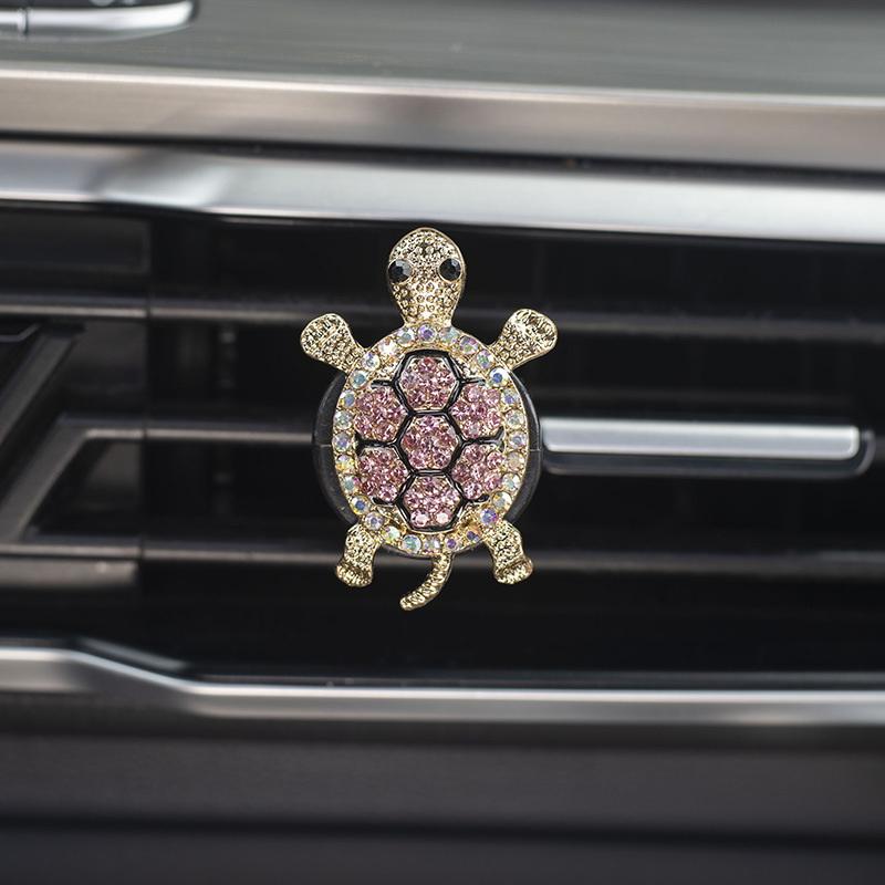 textureCartoon Turtle Car Air Freshener Scented Perfume Clip For Vent Outlet Car Interior Long Lasting Fragrance Decoration