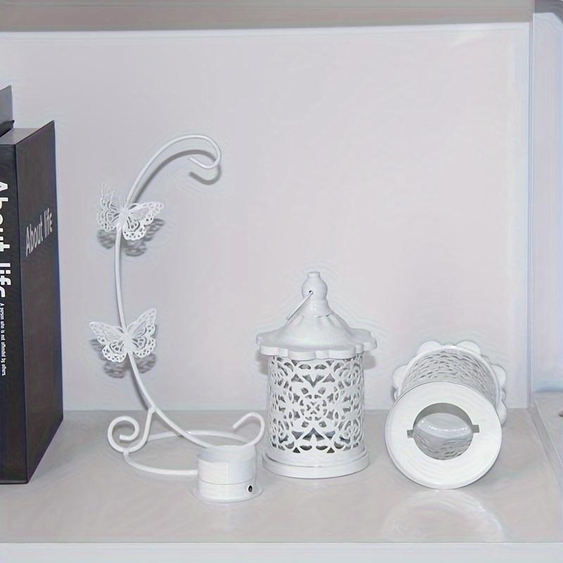 1pc European-Style Iron Hollow Butterfly Holder Decorative Crafts for Ramadan Eid Al-Fitr And Eid Al-Adha Christmas Decorations Halloween Decorations