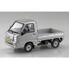 Aoshima Bunka Kyozai 1/32 Scale Rakupla Snap Kit No.05-SS Subaru Sambar Truck Sterling Silver Metallic Pre-Colored Plastic Model Kit (Automobile)