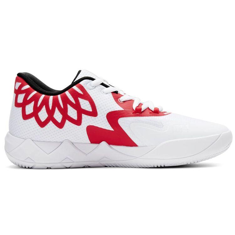 Puma MB.01 Lo Team Colors - White High Risk Red Unisex Sneakers Puma-White 376941-10