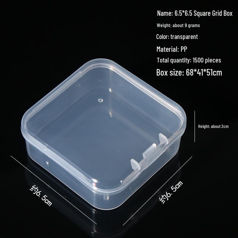 Transparent Storage Box for Electronics, Jewelry, Tools, Plastic Parts, and Fishing Tackle with Large Fixed Grids