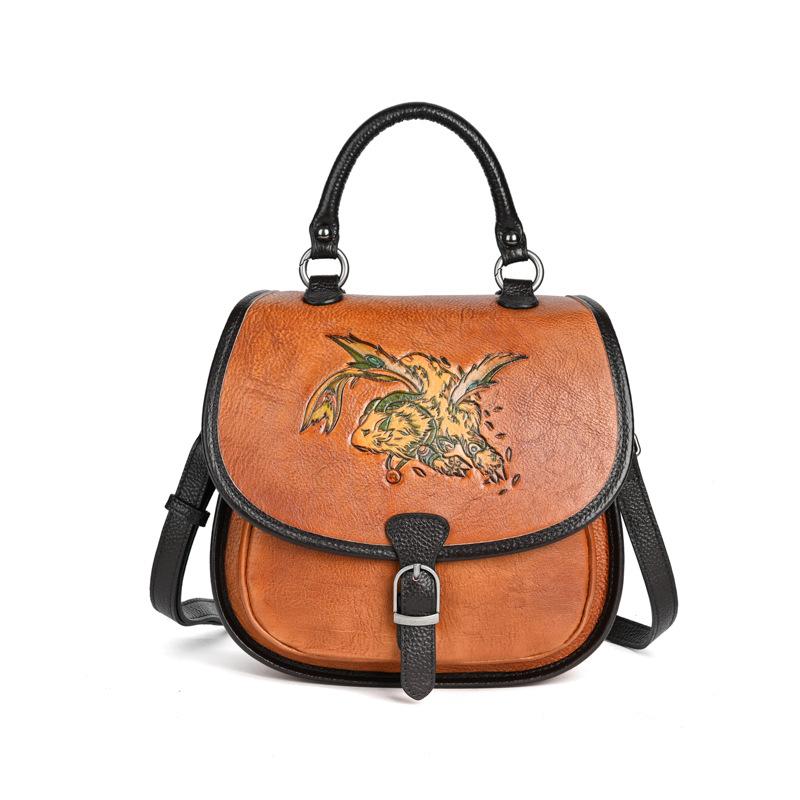 Рюкзак ручной работы из воловьей кожи большой вместимости — фото 4