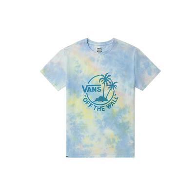 Palm Tie-Dye Print Sport Round Neck Short Sleeve T-Shirt Women Tops Multicolor VN0A5F3NZH8