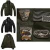 Stylish Men's Military Jackets With Casual Collar And Zipper Closure For Autumn