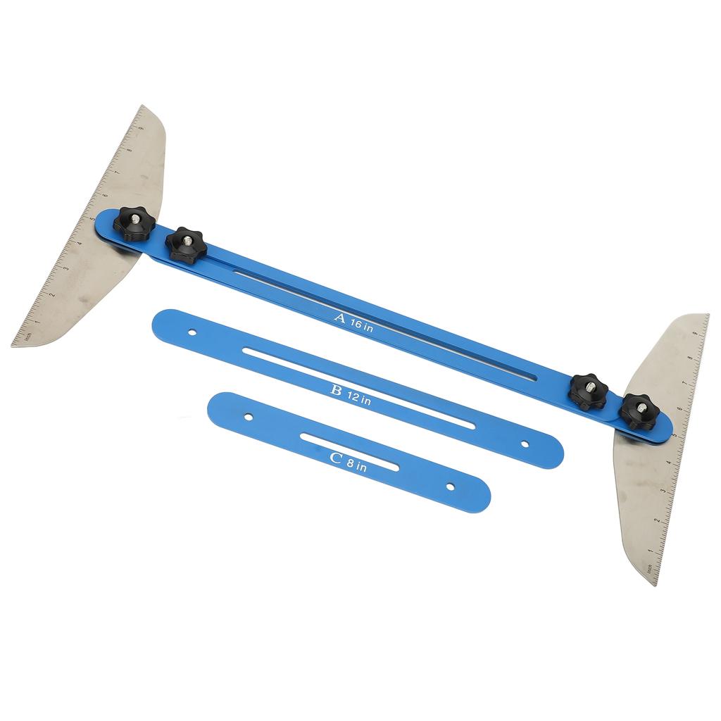 Stair Treads Gauge Template Tool Adjustable Angle Stair Jig and Measuring Tool for Cutting Perfect