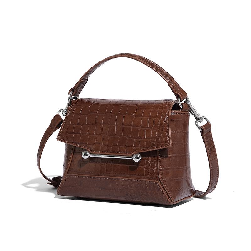 2025 New Niche Design Light Luxury Crocodile Pattern Handbag High-End Versatile Shoulder Crossbody Envelope Bag