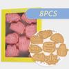 8 PCS Cookie Cutter Set Plastic Material Cutter Thanksgiving Series Biscuit Cutters Kitchen Baking Cookie Biscuit Gadget