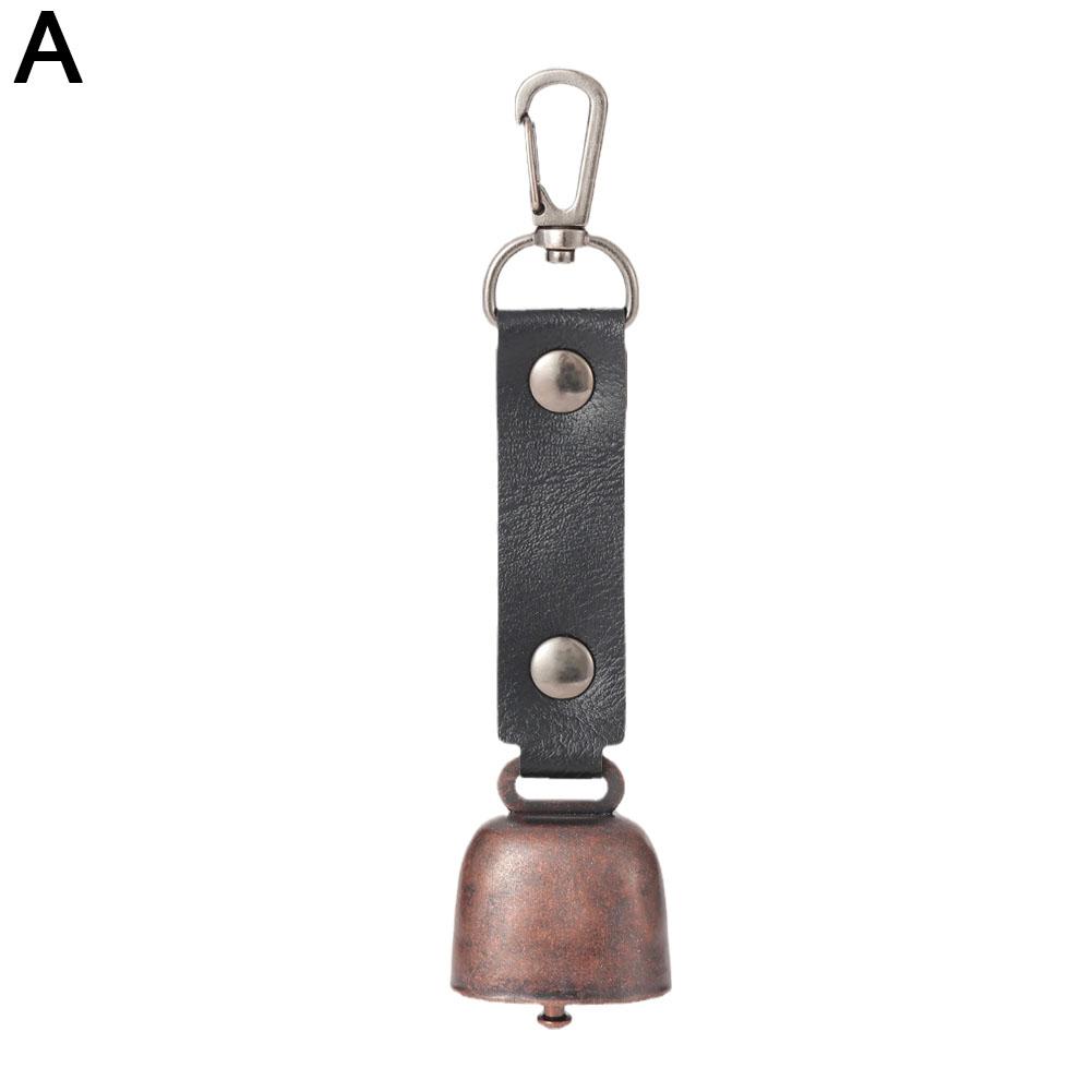 Bear Bell Loud Hiking Bell For Hikers Anti-Lost Pet Bell Dog Bell With PU Leather Strap Noise Maker For Survival Hiking Biking