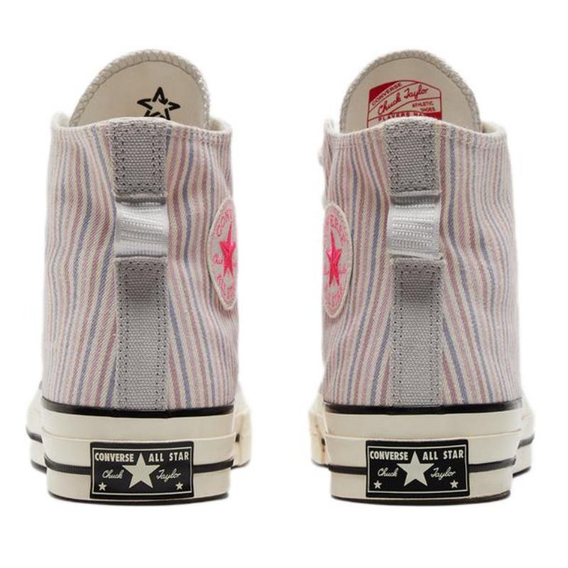Converse 1970s Striped Casual High-Top Canvas Unisex Pink Purple