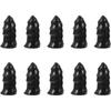 Luxshiny 10Pcs Tire Repair Rubber Nails, Self-Service Vacuum Tire Repair Kit Spiral Rubber Screws Fast Tool for Motorcycles and Electric Bikes