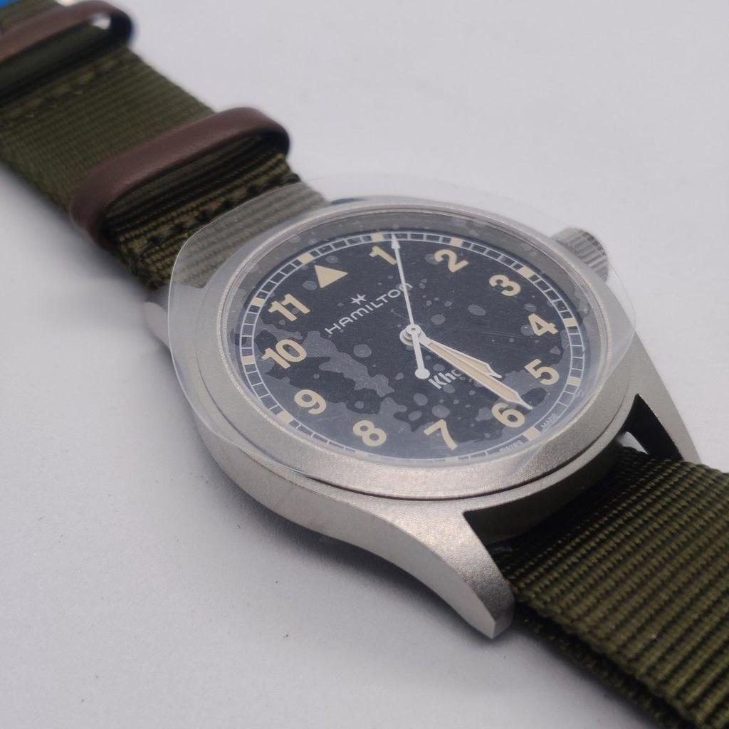 Used Unused HAMILTON Khaki Field Quartz Watch/Analog/BLK/KHK/H6940101930