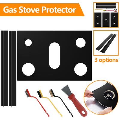 Stove Protector Cover Washable Stove Burner Covers Durable Cleaning Pad Set Silicone Stove Counter Gap Cover for Kitchen Cooking