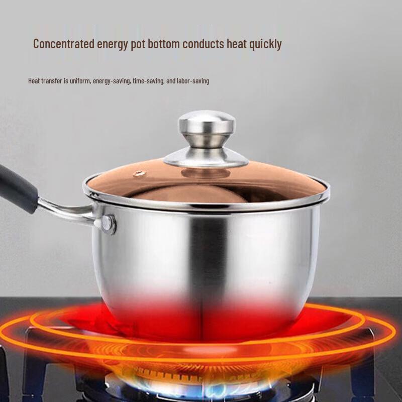 Baishide Aufei 18cm Stainless Steel Multi-function Milk Pot CN plug (adapter included)