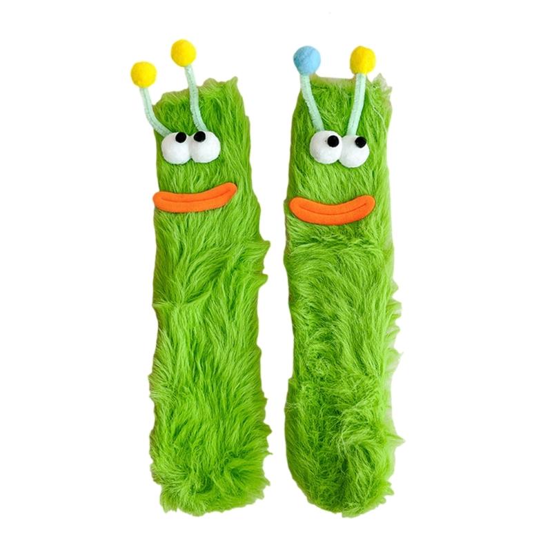 Women Thicker Warm Fuzzy Socks Plush Warm Winter Socks for Sleep Home,Soft Cosy Socks Funny Ankle Crew Socks Streetwear