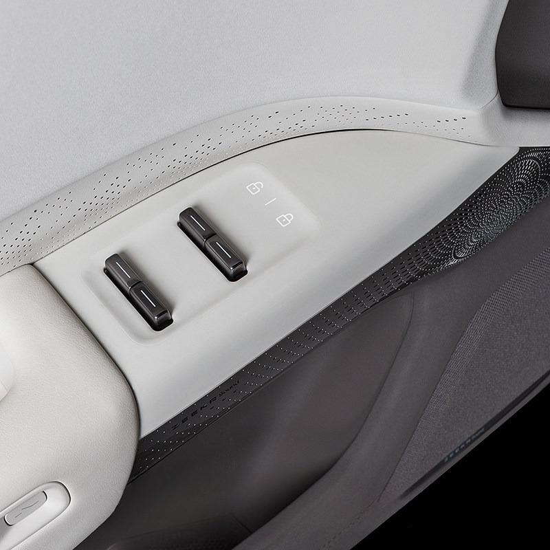 For Zeekr 7X 2025 2026 Silicone Car Window Lift Panel Sticker Window Button Protective Sticker Interior Modification Accessories