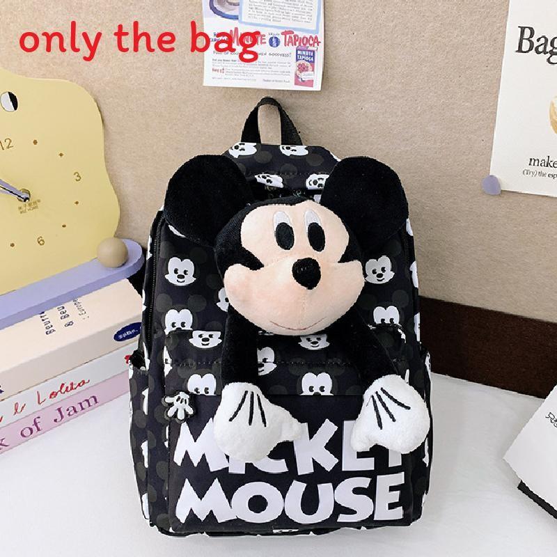 Disney Minnie Mickey Cartoon Printed Plush Doll Decoration Children Backpacks For Kindergarten Boys And Girls