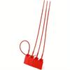 100pcs Plastic Tamper Seals Tamper Self-Locking Security Zip Tie,Security Tag for Extinguishers and Safety