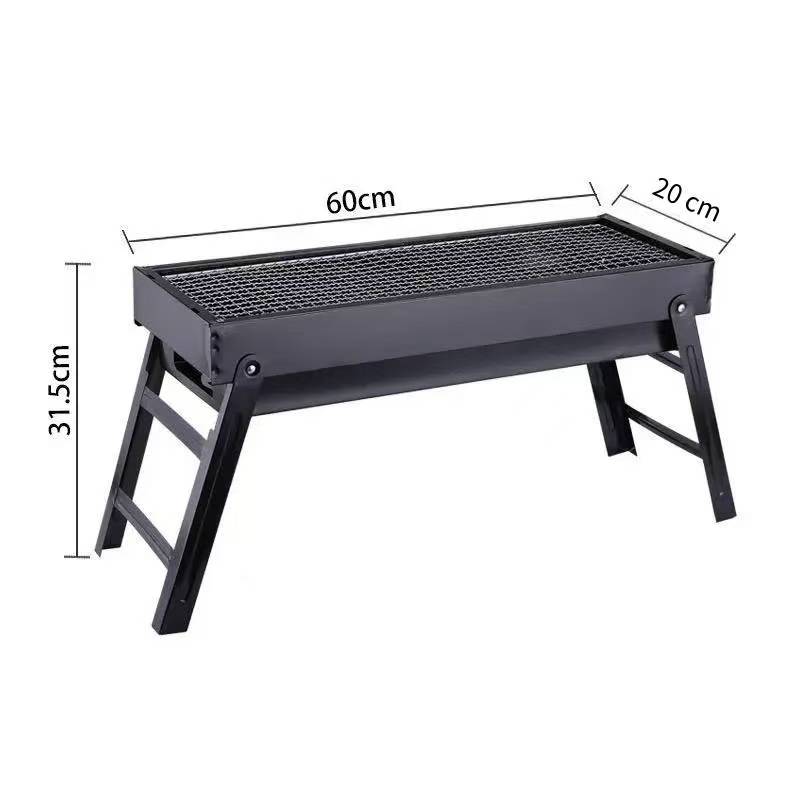 Neu Große BBQ Grill Grill Klapp Tragbare Holzkohle Outdoor Camping Picknick Brenner Faltbare Holzkohle Camping Grill Ofen