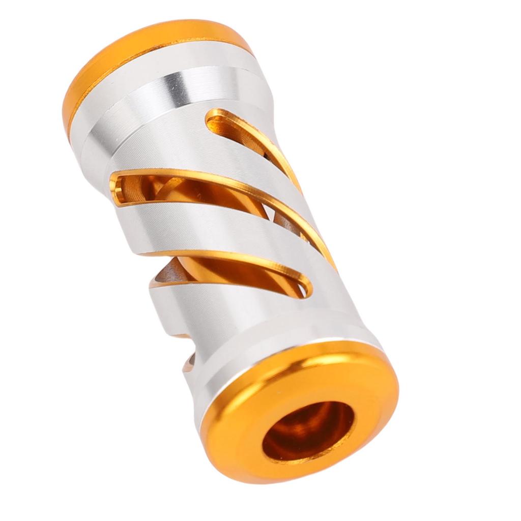 Fishing Reel Handle Knob Alloy Lightweight Wear Resist Spiral Pattern Reel Handle Grip Ball Silver Gold