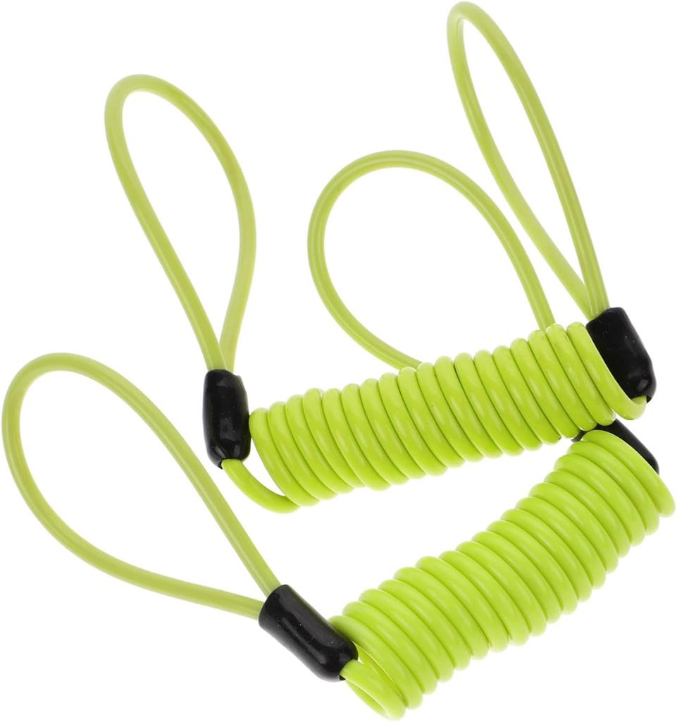 1.2M Anti-Theft Spring Steel Cable Lock Heavy Duty Motorcycle Bike Bicycle Disc Brake Security Lock High Visibility Coil Rope